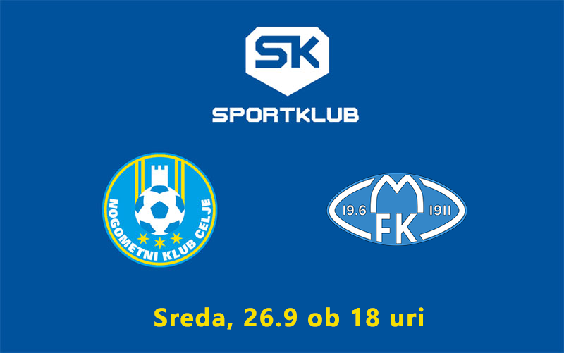 Drugi krog kvalifikacij za Ligo prvakov: Celje - Molde v živo na Sportklubu