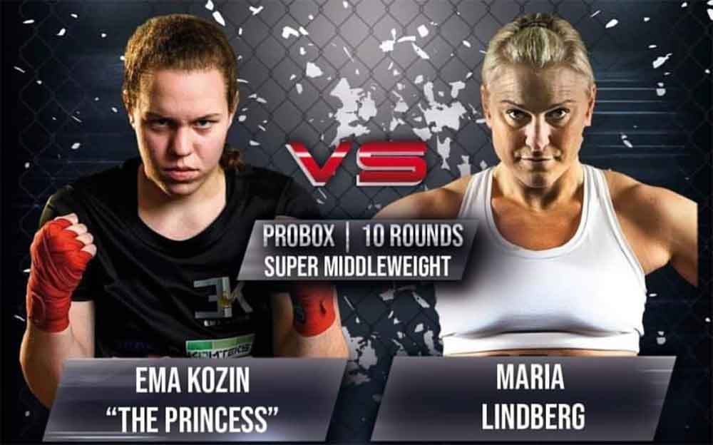 Boks: Ema Kozin proti Mariji Lindberg, prenos v živo Boks: Ema Kozin proti Mariji Lindberg, prenos v živo