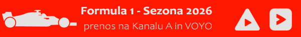Formula 1 - Sezona 2026 spremljaj prenose dirk v živo na Kanalu A in Voyo