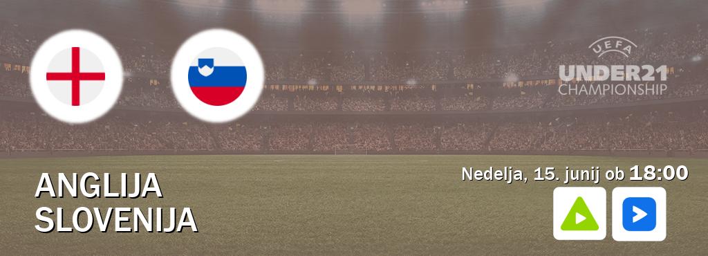 Prenos tekme med Anglija U21 in Slovenija U21 v živo na <b>Kanal A in Voyo</b> (nedelja, 15. junij ob  18:00 uri).