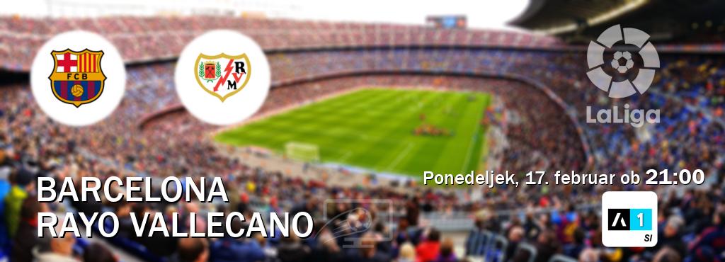 Prenos tekme med Barcelona in Rayo Vallecano v živo na Arena Sport 1 (ponedeljek, 17. februar ob  21:00 uri).