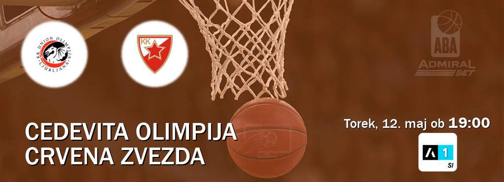 Prenos tekme med Cedevita Olimpija in Crvena zvezda v živo na Arena Sport 1 (torek, 12. maj ob  19:00 uri).