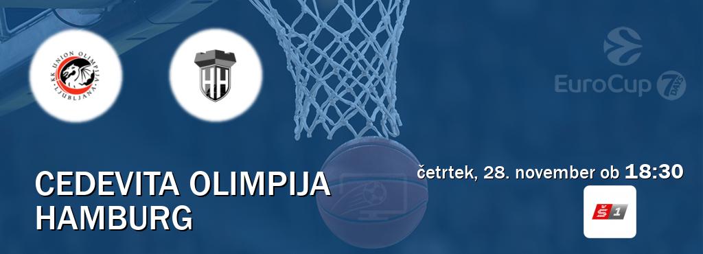 Cedevita Olimpija in Hamburg v živo na Sport TV 1. Prenos tekme bo v četrtek, 28. november ob  18:30