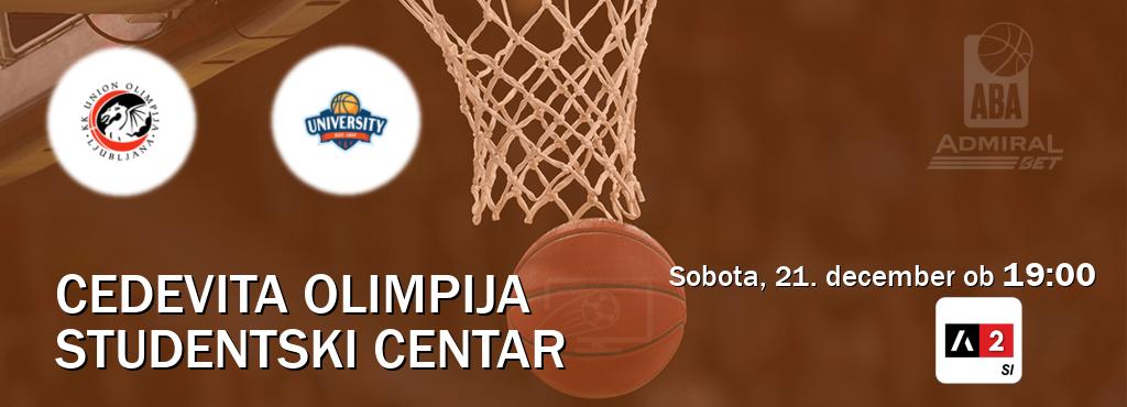 Dvoboj Cedevita Olimpija in Studentski Centar s prenosom tekme v živo na Arena Sport 2.