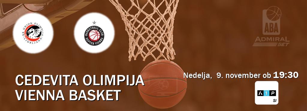 Cedevita Olimpija in Vienna Basket v živo na Arena Sport Premium. Prenos tekme bo v nedelja,  9. november ob  19:30