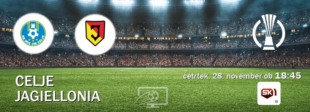 Celje in Jagiellonia v živo na Sportklub 1. Prenos tekme bo v četrtek, 28. november ob  18:45