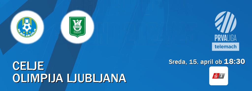 Celje in Olimpija Ljubljana v živo na Sport TV 1. Prenos tekme bo v sreda, 15. april ob  18:30