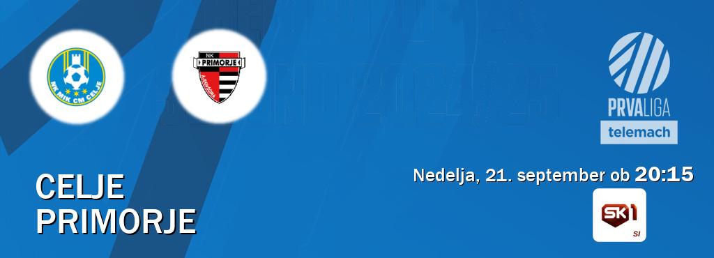 Dvoboj Celje in Primorje s prenosom tekme v živo na Sportklub 1.