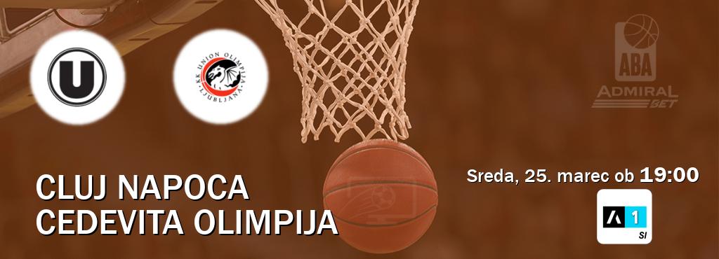 Prenos tekme med Cluj Napoca in Cedevita Olimpija v živo na Arena Sport 1 (sreda, 25. marec ob  19:00 uri).