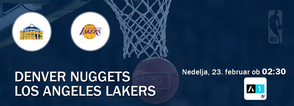 Dvoboj Denver Nuggets in Los Angeles Lakers s prenosom tekme v živo na Arena Sport 1.