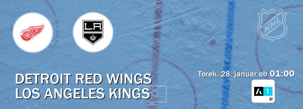 Prenos tekme med Detroit Red Wings in Los Angeles Kings v živo na <b>Arena Sport 1</b> (torek, 28. januar ob  01:00 uri).