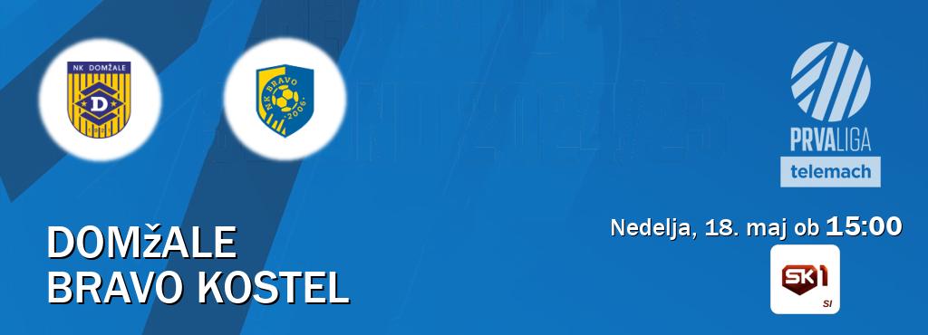 Prenos tekme med Domžale in Bravo Kostel v živo na <b>Sportklub 1</b> (nedelja, 18. maj ob 15:00 uri). Prenos tekme med Domžale in Bravo Kostel v živo na <b>Sportklub 1</b> (nedelja, 18. maj ob 15:00 uri).