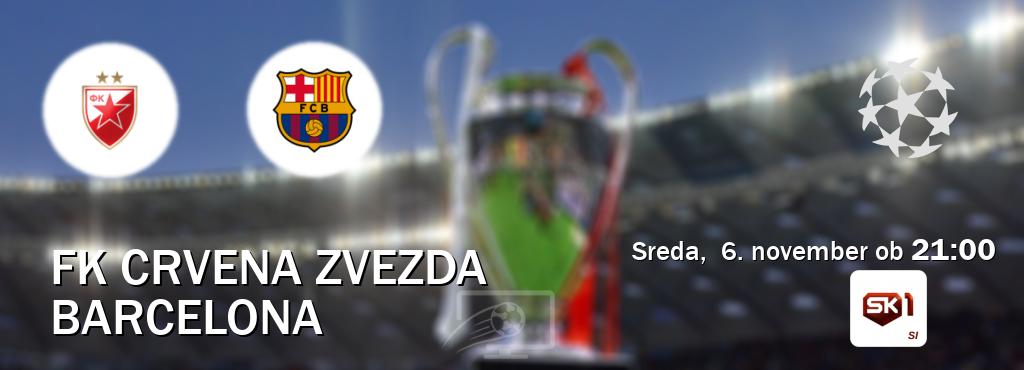 Dvoboj FK Crvena zvezda in Barcelona s prenosom tekme v živo na Sportklub 1.