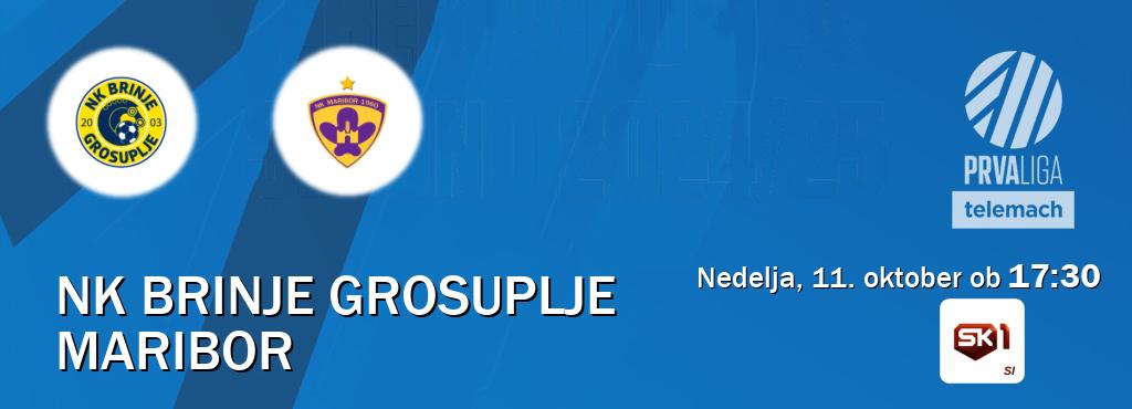 Prenos tekme med NK Brinje Grosuplje in Maribor v živo na Sportklub 1 (nedelja, 11. oktober ob  17:30 uri).