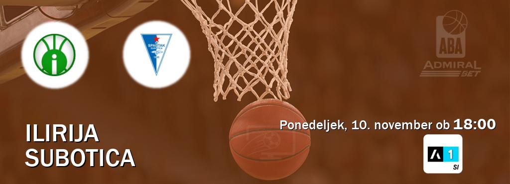 Ne zamudi prenosa tekme Ilirija - Subotica v živo na Arena Sport 1.