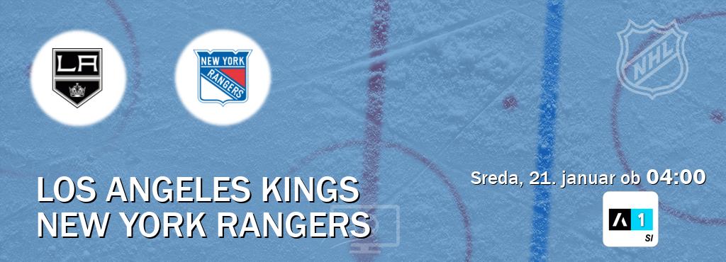Los Angeles Kings in New York Rangers v živo na Arena Sport 1. Prenos tekme bo v sreda, 21. januar ob  04:00