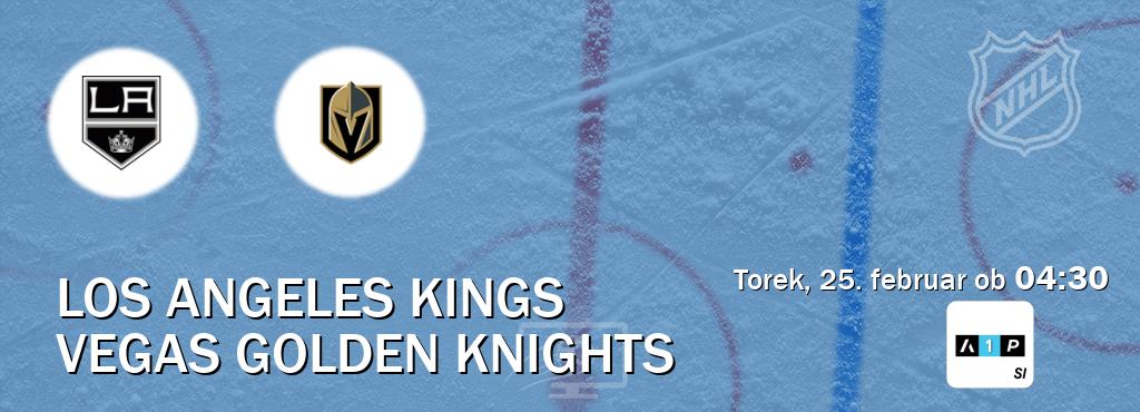 Dvoboj Los Angeles Kings in Vegas Golden Knights s prenosom tekme v živo na Arena Sport Premium.