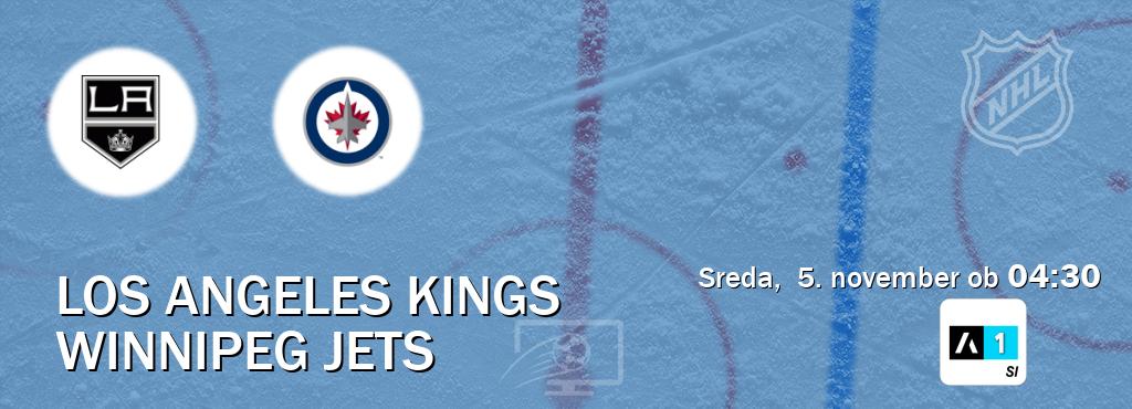 Prenos tekme med Los Angeles Kings in Winnipeg Jets v živo na <b>Arena Sport 1</b> (sreda,  5. november ob  04:30 uri).
