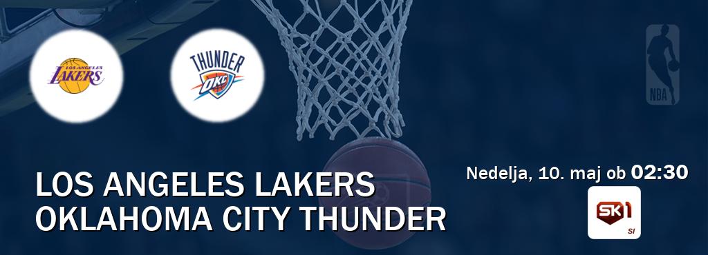 Prenos tekme med Los Angeles Lakers in Oklahoma City Thunder v živo na Sportklub 1 (nedelja, 10. maj ob  02:30 uri).