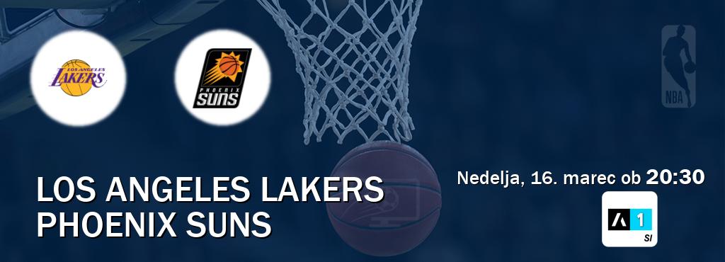 Prenos tekme med Los Angeles Lakers in Phoenix Suns v živo na <b>Arena Sport 1</b> (nedelja, 16. marec ob  20:30 uri).