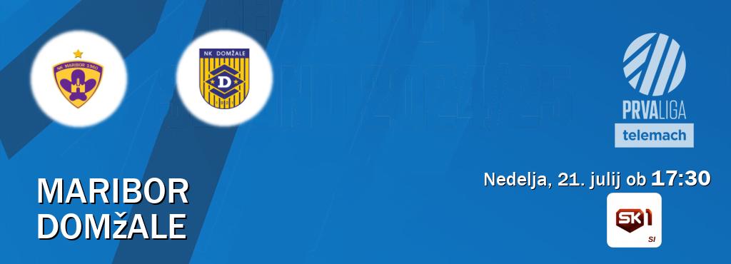 Maribor in Domžale v živo na Sportklub 1. Prenos tekme bo v nedelja, 21. julij ob  17:30