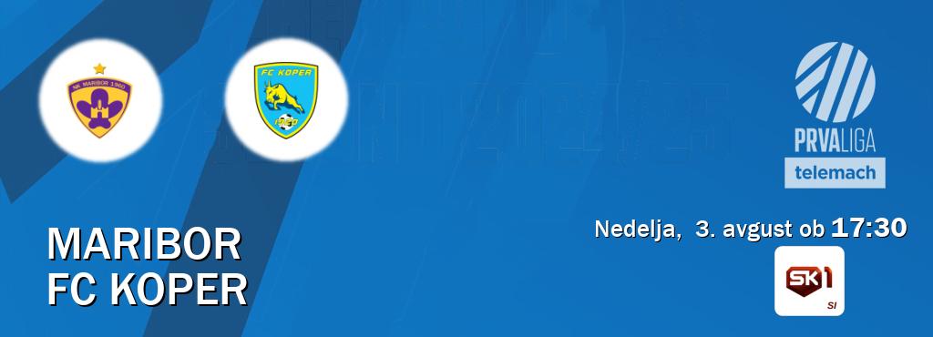 Prenos tekme med Maribor in FC Koper v živo na <b>Sportklub 1</b> (nedelja, 3. avgust ob 17:30 uri). Prenos tekme med Maribor in FC Koper v živo na <b>Sportklub 1</b> (nedelja, 3. avgust ob 17:30 uri).