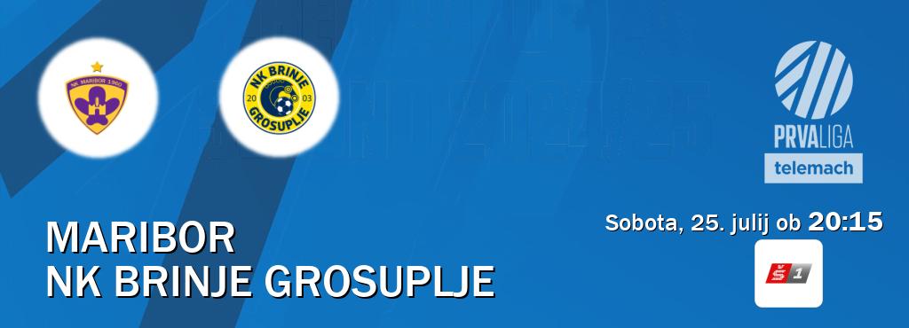 Prenos tekme med Maribor in NK Brinje Grosuplje v živo na <b>Sport TV 1</b> (sobota, 25. julij ob  20:15 uri).