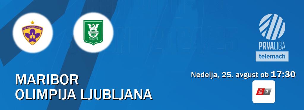 Prenos tekme med Maribor in Olimpija Ljubljana v živo na Sport TV 1 (nedelja, 25. avgust ob  17:30 uri).