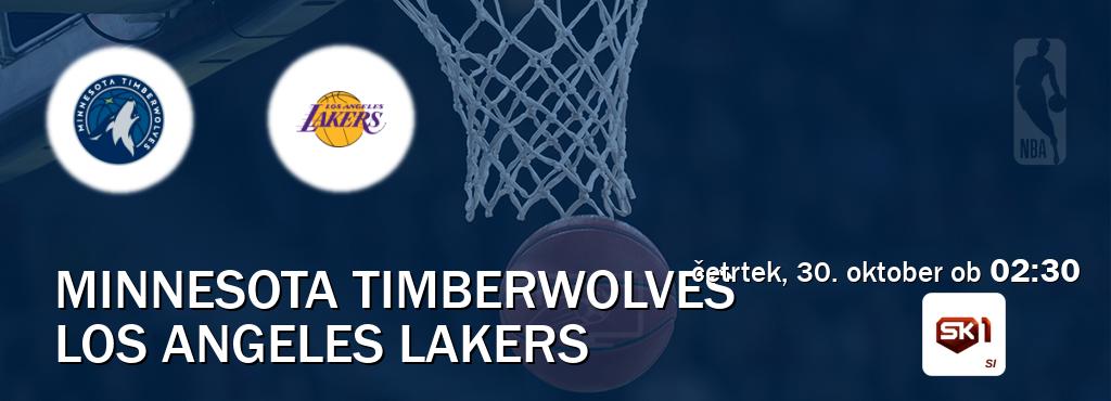 Ne zamudi prenosa tekme Minnesota Timberwolves - Los Angeles Lakers v živo na Sportklub 1.