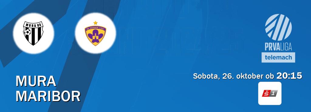 Prenos tekme med Mura in Maribor v živo na Sport TV 1 (sobota, 26. oktober ob  20:15 uri).