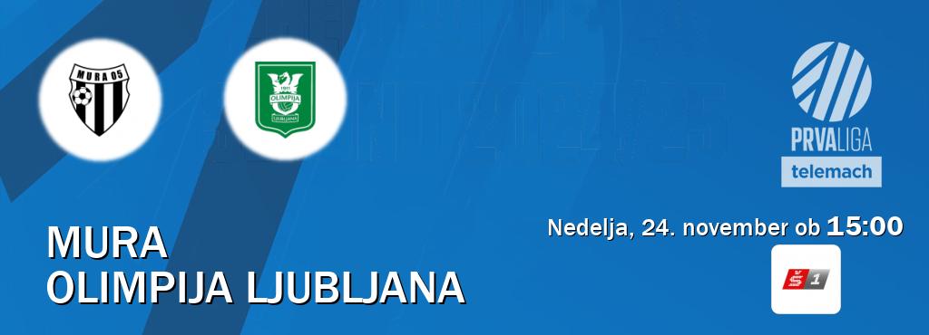 Prenos tekme med Mura in Olimpija Ljubljana v živo na Sport TV 1 (nedelja, 24. november ob  15:00 uri).