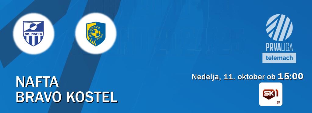 Prenos tekme med Nafta in Bravo Kostel v živo na <b>Sportklub 1</b> (nedelja, 11. oktober ob  15:00 uri).