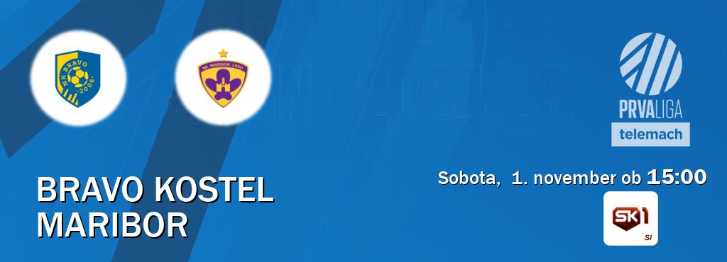 Prenos tekme med Bravo Kostel in Maribor v živo na <b>Sportklub 1</b> (sobota,  1. november ob  15:00 uri). Prenos tekme med Bravo Kostel in Maribor v živo na <b>Sportklub 1</b> (sobota,  1. november ob  15:00 uri).