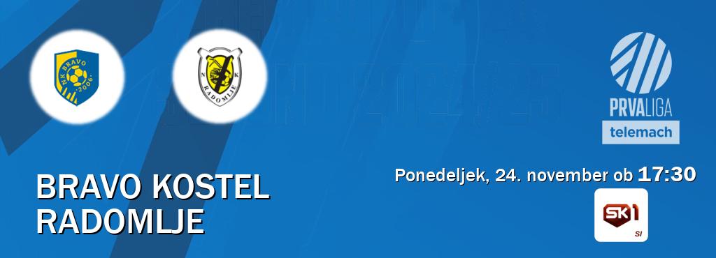 Ne zamudi prenosa tekme Bravo Kostel - Radomlje v živo na Sportklub 1.