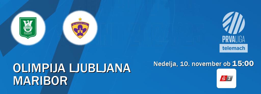 Olimpija Ljubljana in Maribor v živo na Sport TV 1. Prenos tekme bo v nedelja, 10. november ob  15:00