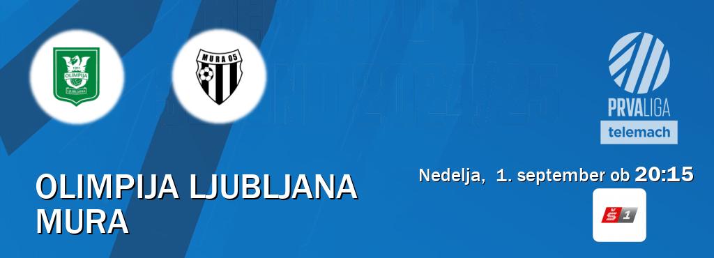 Olimpija Ljubljana in Mura v živo na Sport TV 1. Prenos tekme bo v nedelja,  1. september ob  20:15