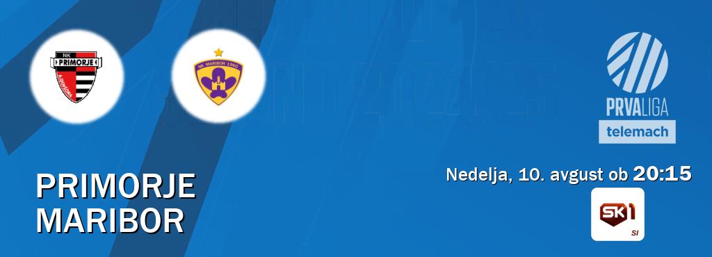 Primorje in Maribor v živo na Sportklub 1. Prenos tekme bo v nedelja, 10. avgust ob  20:15