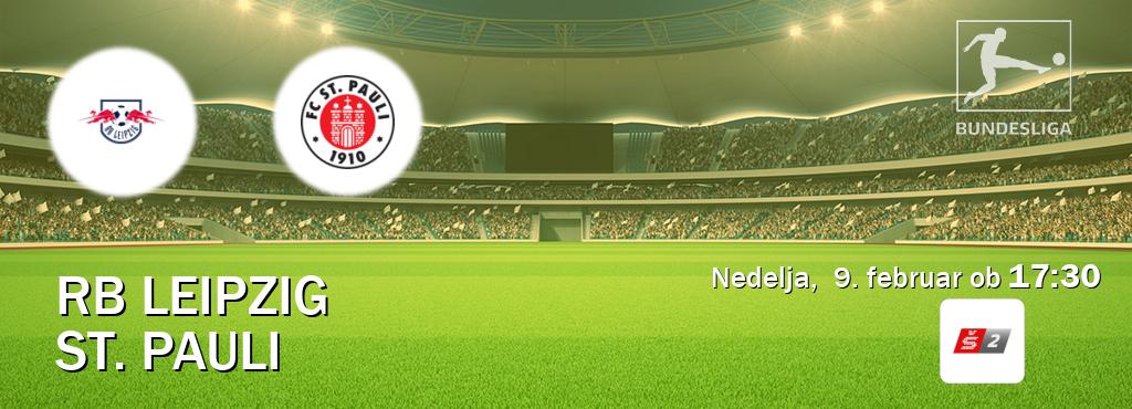 Prenos tekme med RB Leipzig in St. Pauli v živo na <b>Sport TV 2</b> (nedelja,  9. februar ob  17:30 uri).