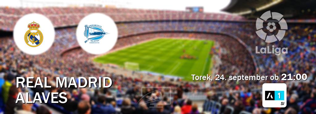 Prenos tekme med Real Madrid in Alaves v živo na Arena Sport 1 (torek, 24. september ob  21:00 uri).