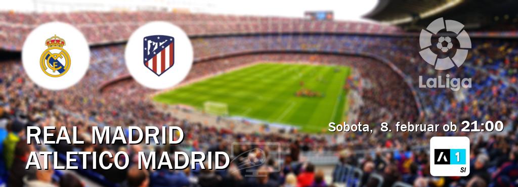 Prenos tekme med Real Madrid in Atletico Madrid v živo na <b>Arena Sport 1</b> (sobota,  8. februar ob  21:00 uri).