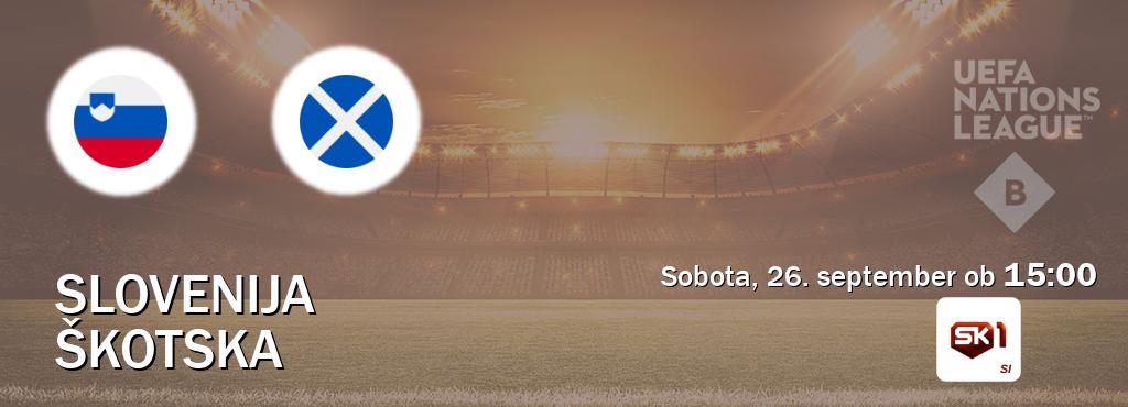 Slovenija in Škotska v živo na Sportklub 1. Prenos tekme bo v sobota, 26. september ob  15:00