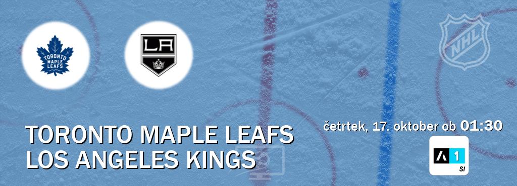 Prenos tekme med Toronto Maple Leafs in Los Angeles Kings v živo na Arena Sport 1 (četrtek, 17. oktober ob  01:30 uri).