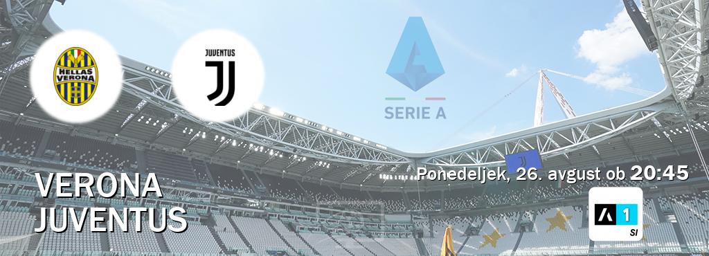 Prenos tekme med Verona in Juventus v živo na Arena Sport 1 (ponedeljek, 26. avgust ob  20:45 uri).